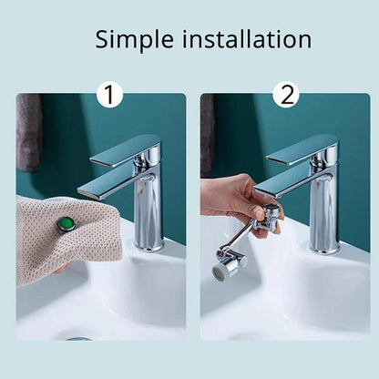 Universal 1080 Swivel Faucet Aerator Multifunction Faucet Extender Universal Swivel Splash Resistant Shower - Here2Save