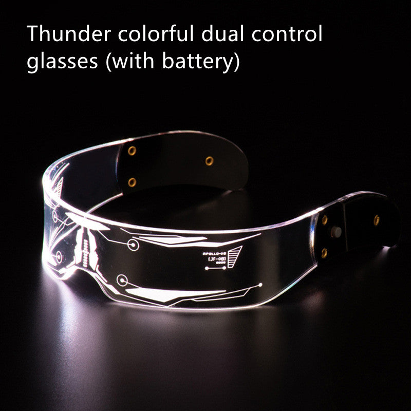 LED Luminous Glasses Party Bar Disco Punk Glasses Futuristic Style Festival Goggles Decoration Gifts - Here2Save