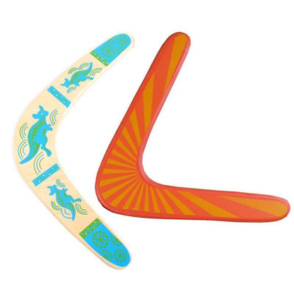 Wooden curved ruler V-shaped boomerang toy