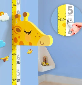 Curious Movable Giraffe Head Height Ruler