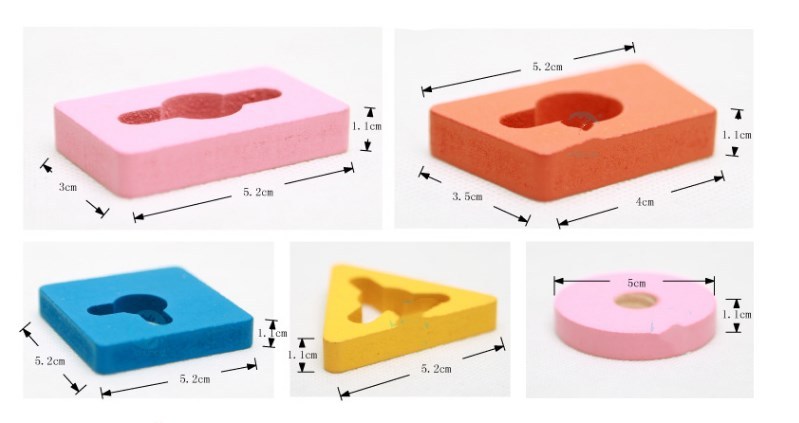 Colored five-column disassembly and assembly blocks