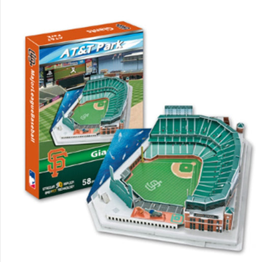 Three-dimensional Jigsaw Major League Baseball Stadium Model