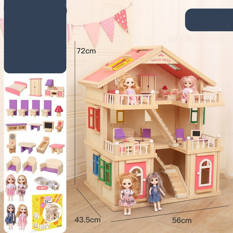 Wooden Children's Replica House Toy