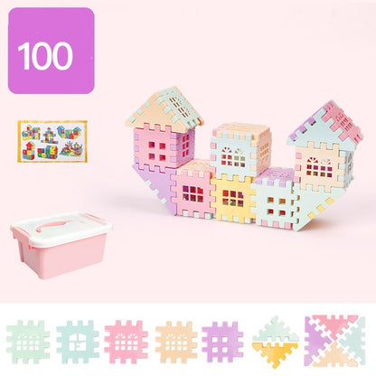 Building Block Puzzle Puzzle Assembling Toys Large Particle House Brain Model Intelligence Development