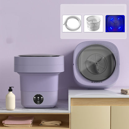 Mini Foldable Washing Machine Portable Mini Socks Underwear Panties Washing Machine Big Capacity 3 Models With Spinning Dry Gadgets - Here2Save