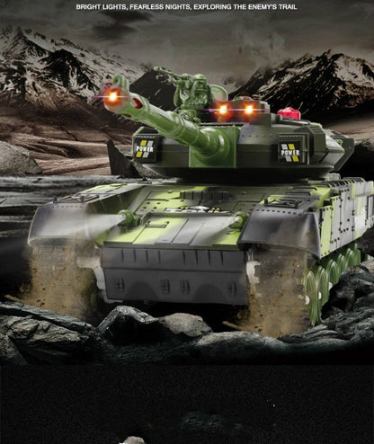 Remote control of tank toy car can launch tracked cross-country vehicle