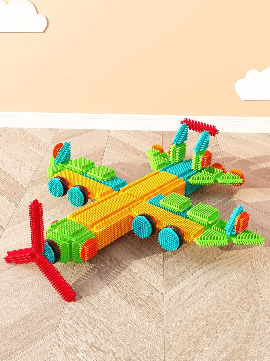 Enlightenment Thorn Bristle Building Blocks Puzzle Assembling Toys For Boys Baby Girls