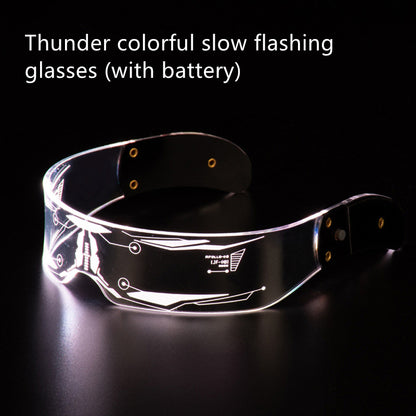 LED Luminous Glasses Party Bar Disco Punk Glasses Futuristic Style Festival Goggles Decoration Gifts - Here2Save