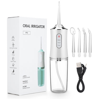 Irrigador dental eléctrico portátil de 220 ml de 3 velocidades para el hogar