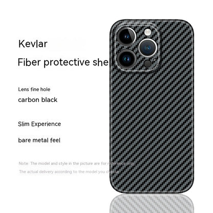 Funda protectora de fibra de carbono para teléfono móvil Kevlar