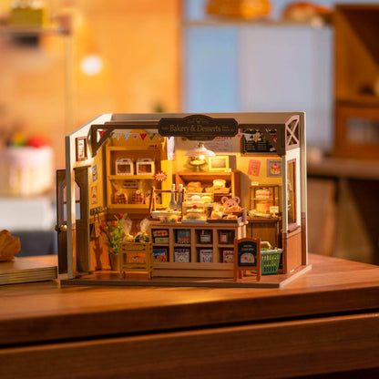 Rolife Becka's Baking House DIY Miniature House For Kids 3D Wooden Toys DG161 - Here2Save