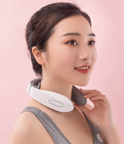 Neck Massager Head Relax Muscle Vibration Massage USB Charging Electric Therapy Cervical Relief Pain Health Care Tool - Here2Save