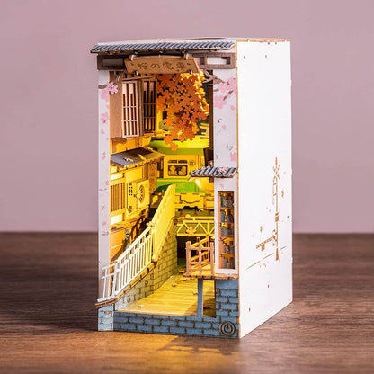 Robotime Rolife Book Nooks Series Stories In Books 4 Kinds DIY Wooden Miniature House Furniture Sakura Densya TGB01 Dropshipping - Here2Save