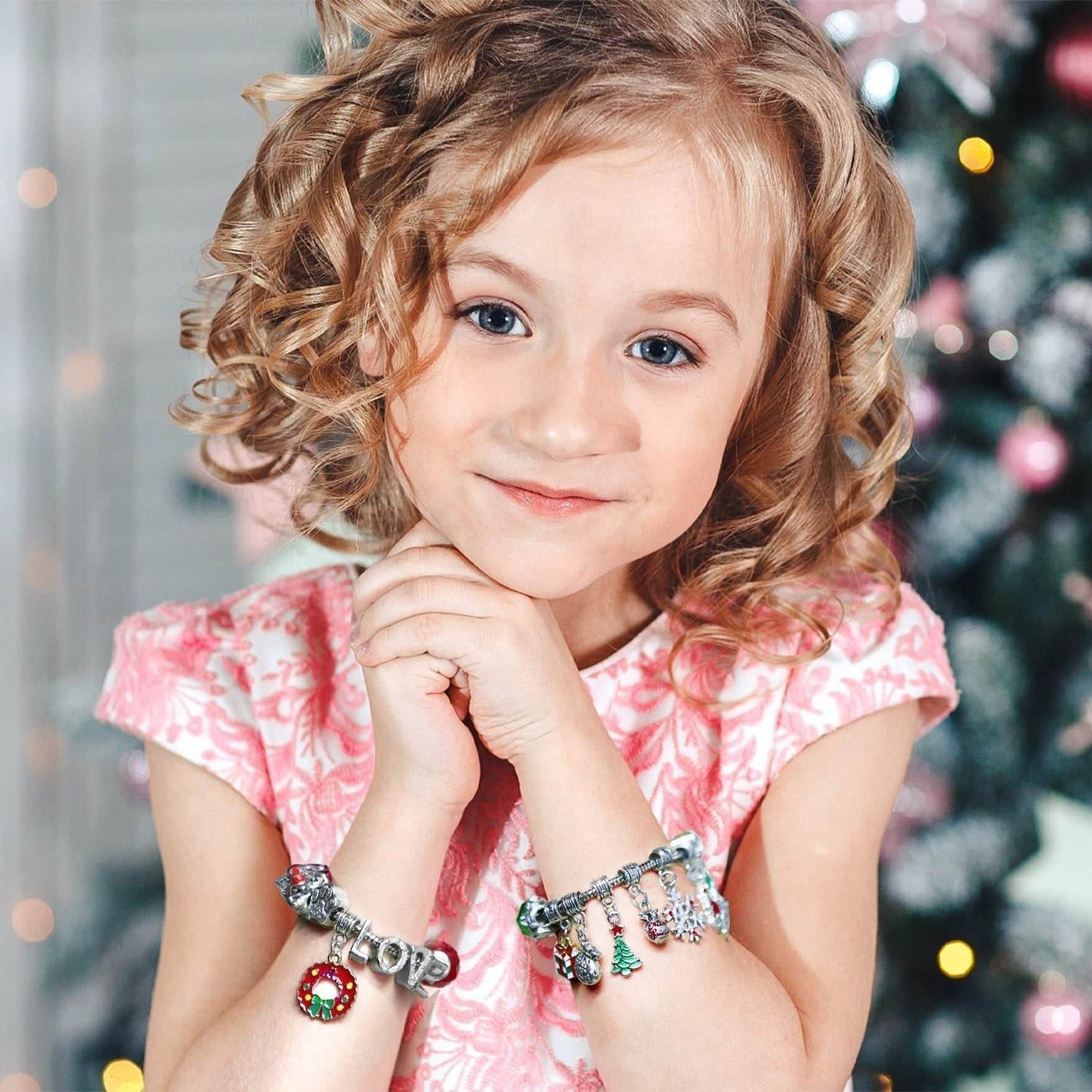 Christmas Advent 24 Countdown Calendar Gift Box Bracelet Set - Here2Save