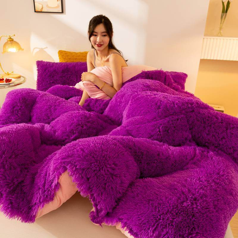 Super Soft Long Fleece Mink Crystal Velvet Thickened Warm Winter Quilt - Here2Save