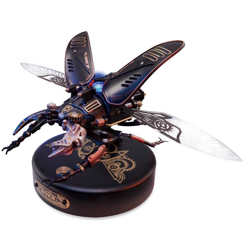 Robotime Rokr The Storm Beetle DIY Moveable Mechanic Organism 3D Puzzle Series Steampunk Design Funny Toys For Kids Child - Here2Save