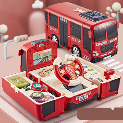 Educational Simulation Simulation Driving Toy Deformed Bus