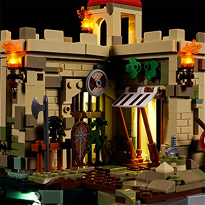 Cliff Castle Middle Ages LED Block Lighting Toys - Here2Save