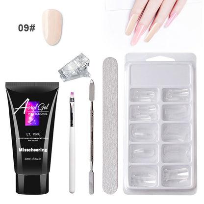 Painless Extension Gel Nail Art Without Paper Holder Quick Model Painless Crystal Gel Set - Here2Save