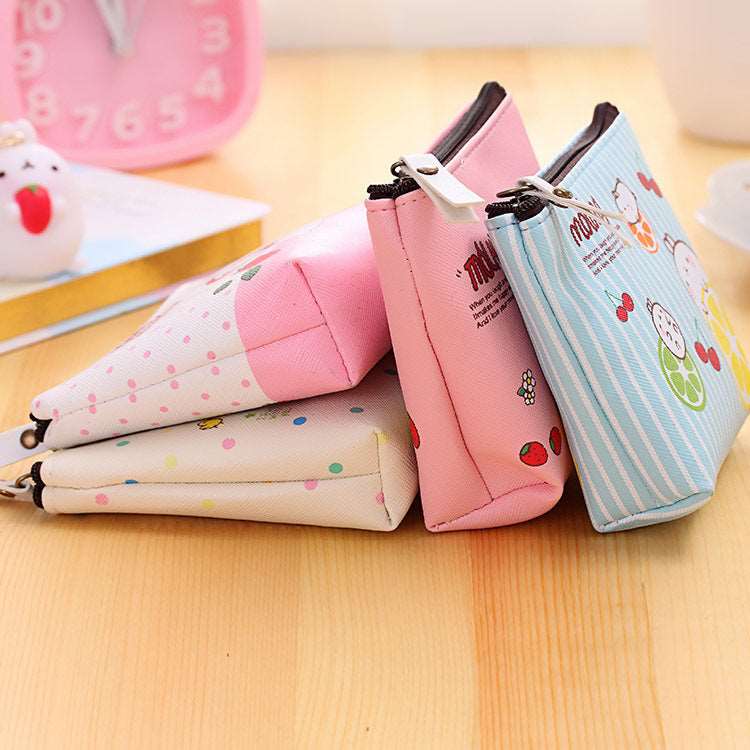 0583 Creative Potato Rabbit Zero Wallet Korean Version PU Waterproof Hand With Small Pocket Mini Cute Coin Earphone Receiving Bag