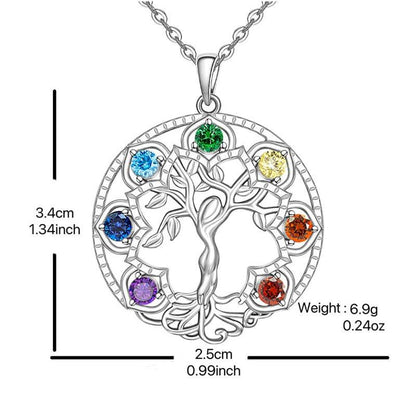 Personality Fashion Hollowed-out Tree Of Life Micro Rhinestone Clavicle Chain - Here2Save
