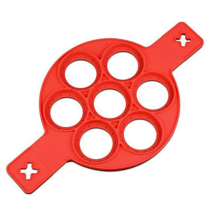 Silicone Non Stick Fantastic Egg Pancake Maker Ring Kitchen Baking Omelet Molds Flip Cooker Egg Ring Mold - Here2Save