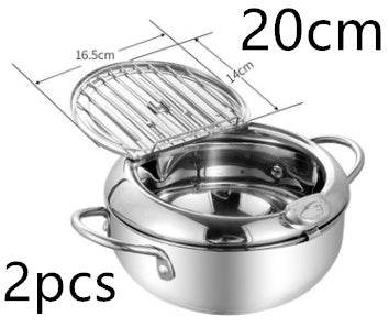 Stainless Steel Telescopic Folding Basket Frying Basket French Fries Degreasing Kitchen Tool - Here2Save