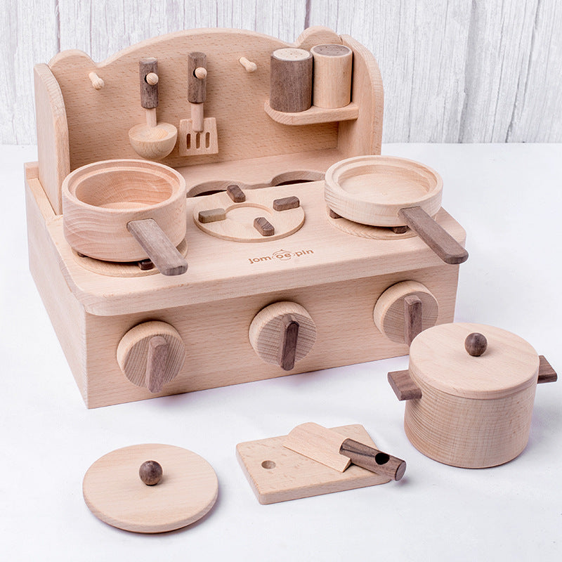 Wooden Mini Kitchen Stove Top Toy