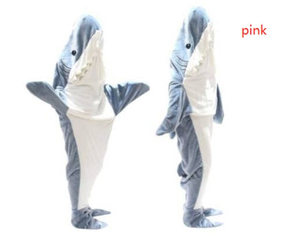 Cartoon Shark Sleeping Bag Pajamas Office Nap Shark Blanket Karakal High Quality Fabric Mermaid Shawl Blanket For Children