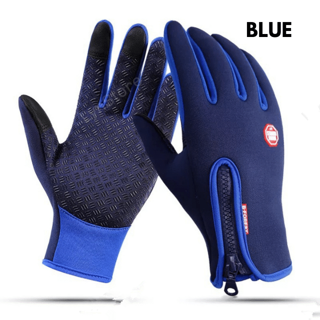 Winter Gloves Touch Screen Riding Motorcycle Sliding Waterproof Sports Gloves With Fleece - Here2Save