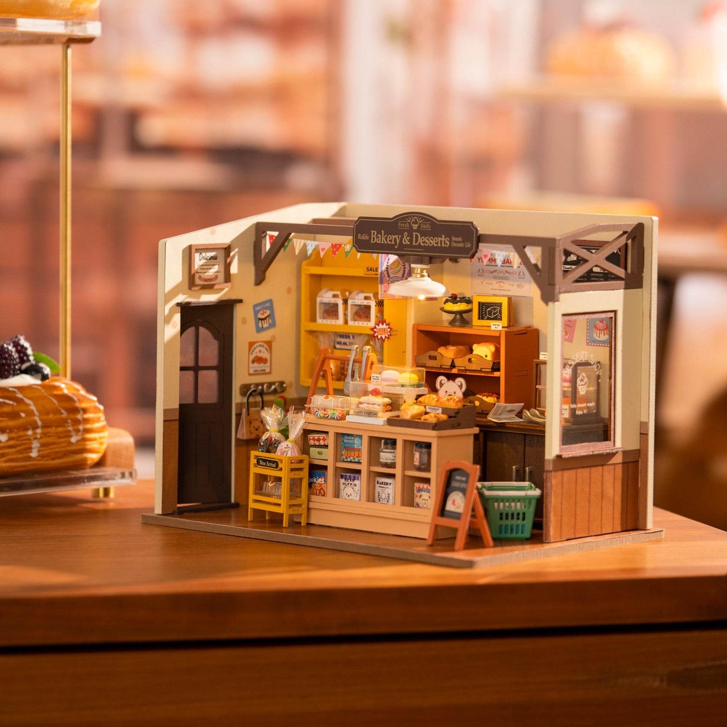 Rolife Becka's Baking House DIY Miniature House For Kids 3D Wooden Toys DG161 - Here2Save