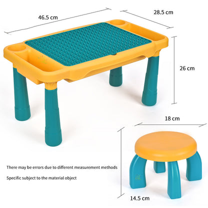 Kindergarten multifunctional small building table