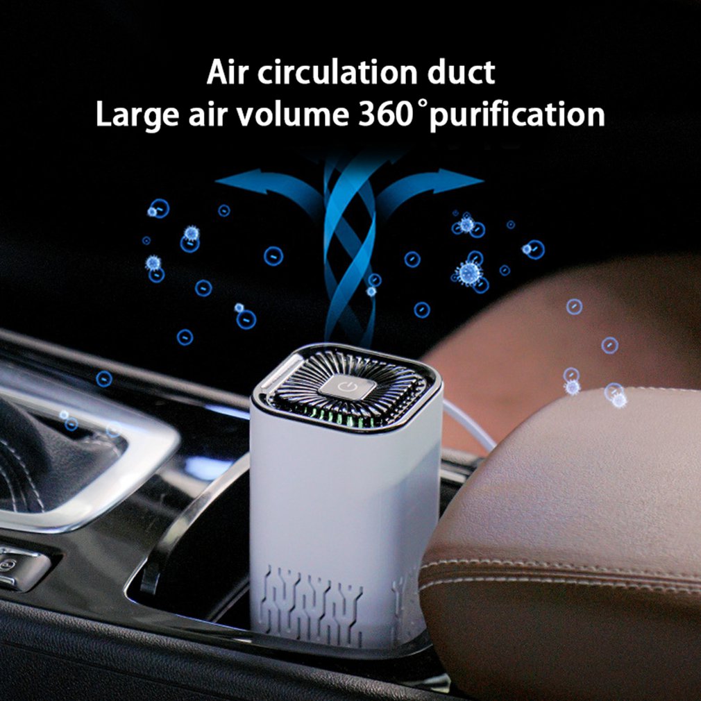 Car Air Purifier Portable Negative Ion Generator Remove Formaldehyde Dust Smoke Air Freshen Washer For Home Car - Here2Save