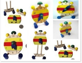 Children's Disassembly And Assembly Alarm Clock, Small Clock, Knowing Time, Preschool Education, Children's Wooden Toys