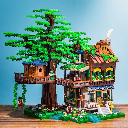 High Elf Tree House Puzzle Assembling Building Blocks - Here2Save