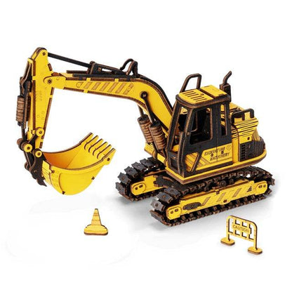 Robotime ROKR Engineering Vehicle Model Series Creative Toys Gifts For Kids Adults Moveable Assembly 3D Wooden Puzzle - Here2Save