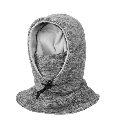 2-in-1 Hat Winter Scarf Windproof And Cold-proof Thickened Warm Cycling Riding Pullover Caps For Women Men