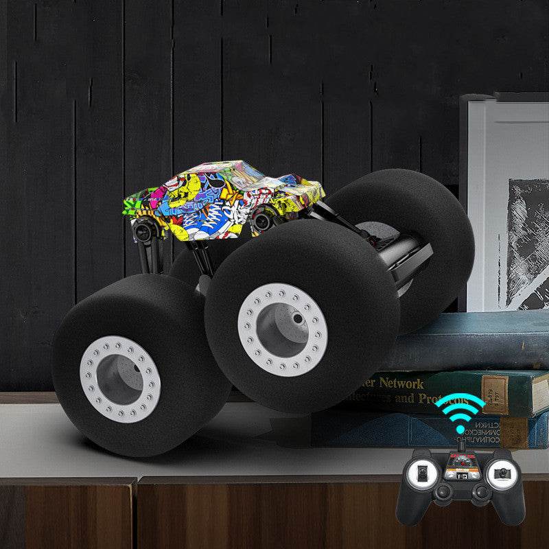 Remote Control Stunt Truck Sponge Tire Kids Room Off Road Vehicle Toy - Here2Save