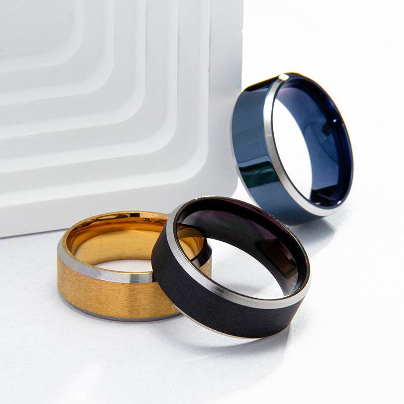Simple Shape Men's Stainless Steel Ring - Here2Save