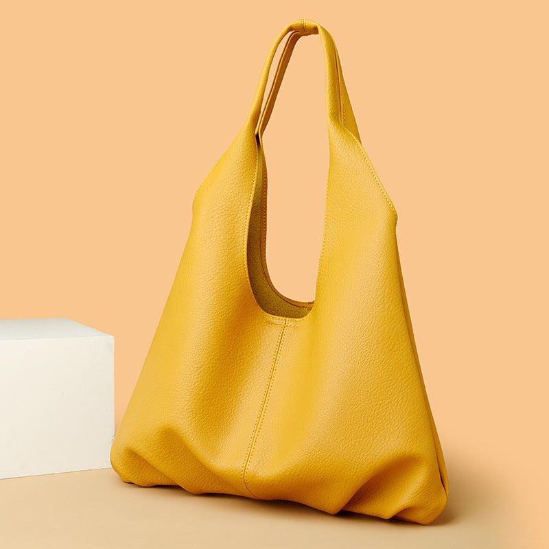 Bolsos de diseño Ins para axilas, bolso de hombro Simple de gran capacidad de Color sólido a la moda para mujer, bolsos de fiesta