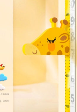 Curious Movable Giraffe Head Height Ruler