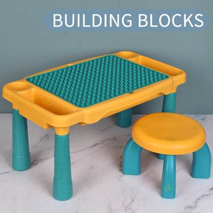 Kindergarten multifunctional small building table