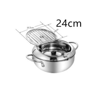 Stainless Steel Telescopic Folding Basket Frying Basket French Fries Degreasing Kitchen Tool - Here2Save
