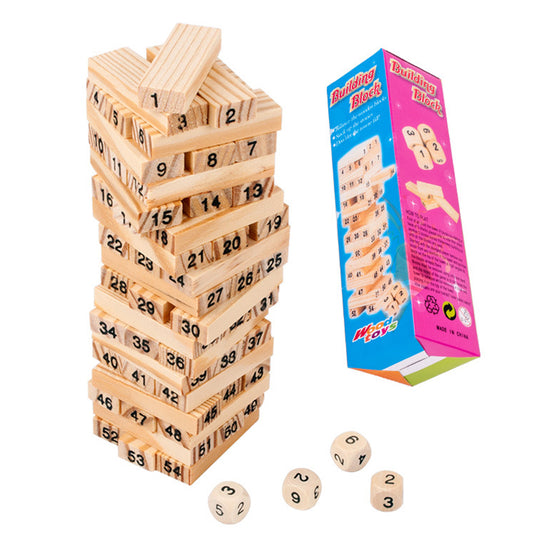 Building blocks domino small digital layered