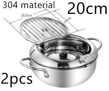 Stainless Steel Telescopic Folding Basket Frying Basket French Fries Degreasing Kitchen Tool - Here2Save