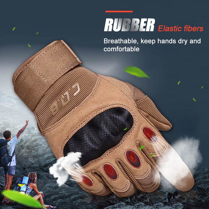 Tactical Gloves Army Military Men Gym Fitness Riding Half Finger Rubber Knuckle Protective Gear Male Tactical Gloves - Here2Save