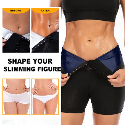 Slimming Pants Waist Trainer Shapewear Tummy Hot Thermo Sweat Leggings Fitness Workout Sweat Sauna Pants Body Shaper - Here2Save