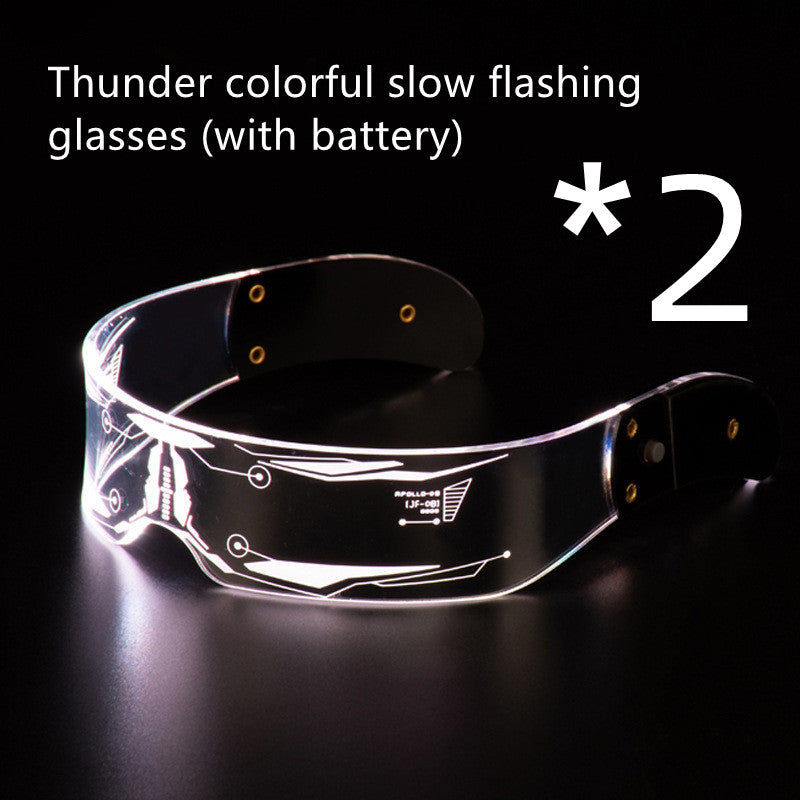 LED Luminous Glasses Party Bar Disco Punk Glasses Futuristic Style Festival Goggles Decoration Gifts - Here2Save