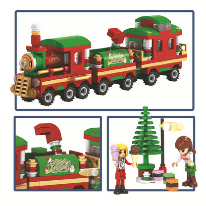 Christmas Post Office Puzzle Assembling Building Block Toys