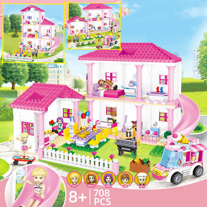 Double Deck Villa Summer Jigsaw Girl Toy Gift